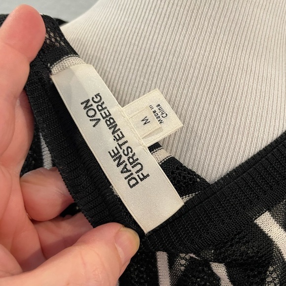 Diane Von Furstenberg Double Layer Striped Dress - Picture 8 of 9